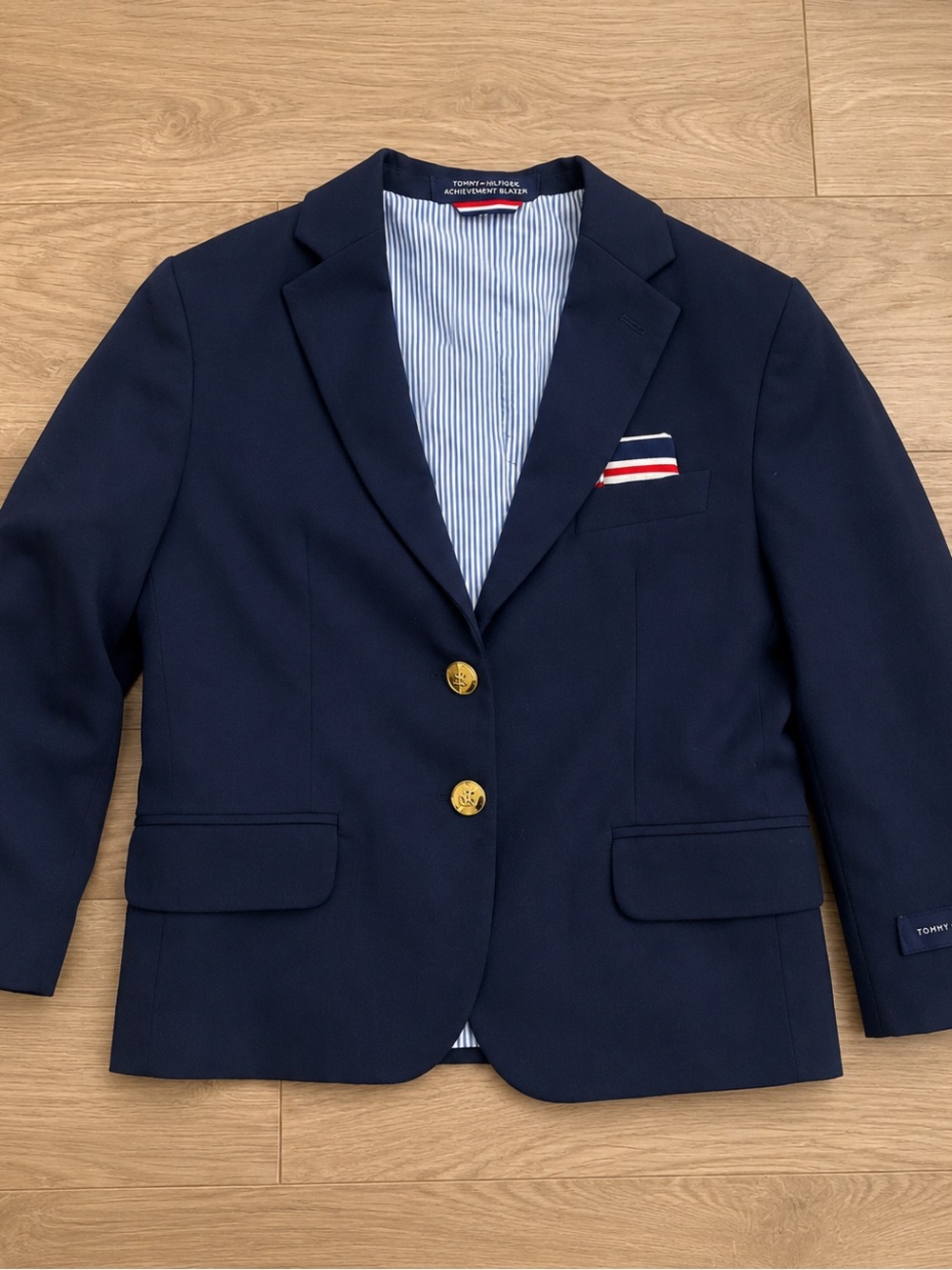 Tommy Hilfiger Navy Blazer with Gold Buttons